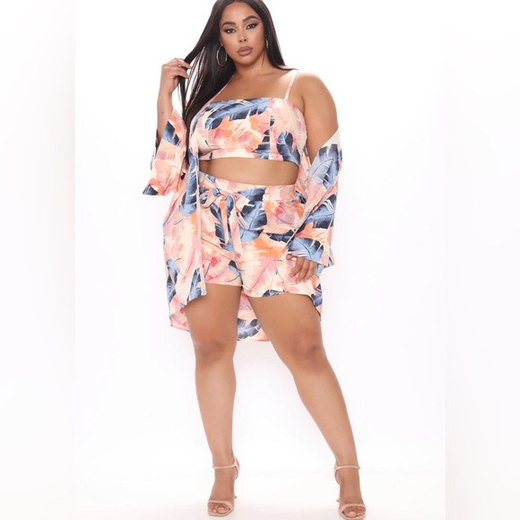 Keep Calm Honey 3 Piece Short Set size 2x - Picture 4 of 5